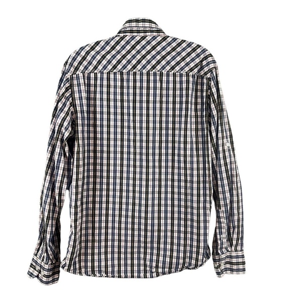 Paper Denim & Cloth Men's Plaid Button Down Shirt Long Sleeve Size Large - Picture 2 of 8